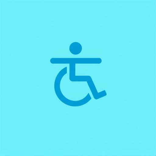Icono de accesibilidad que representa una figura humana con los brazos extendidos.