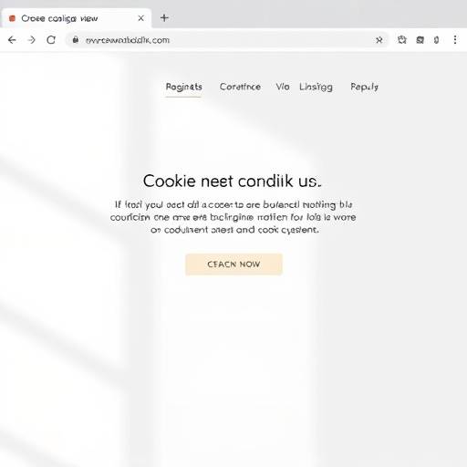 Un banner de cookies en un sitio web pidiendo consentimiento.