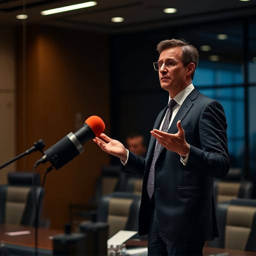 Un hombre de negocios dando una presentación impecable en una sala de juntas.